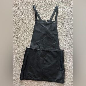 RVCA small faux leather jumper skirt